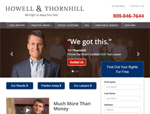 Tablet Screenshot of howellthornhill.com